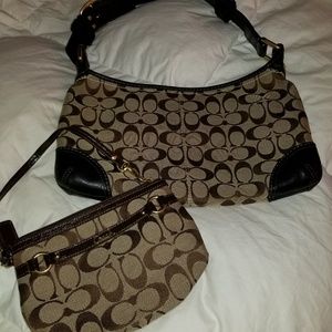 Coach hobo & wristlet